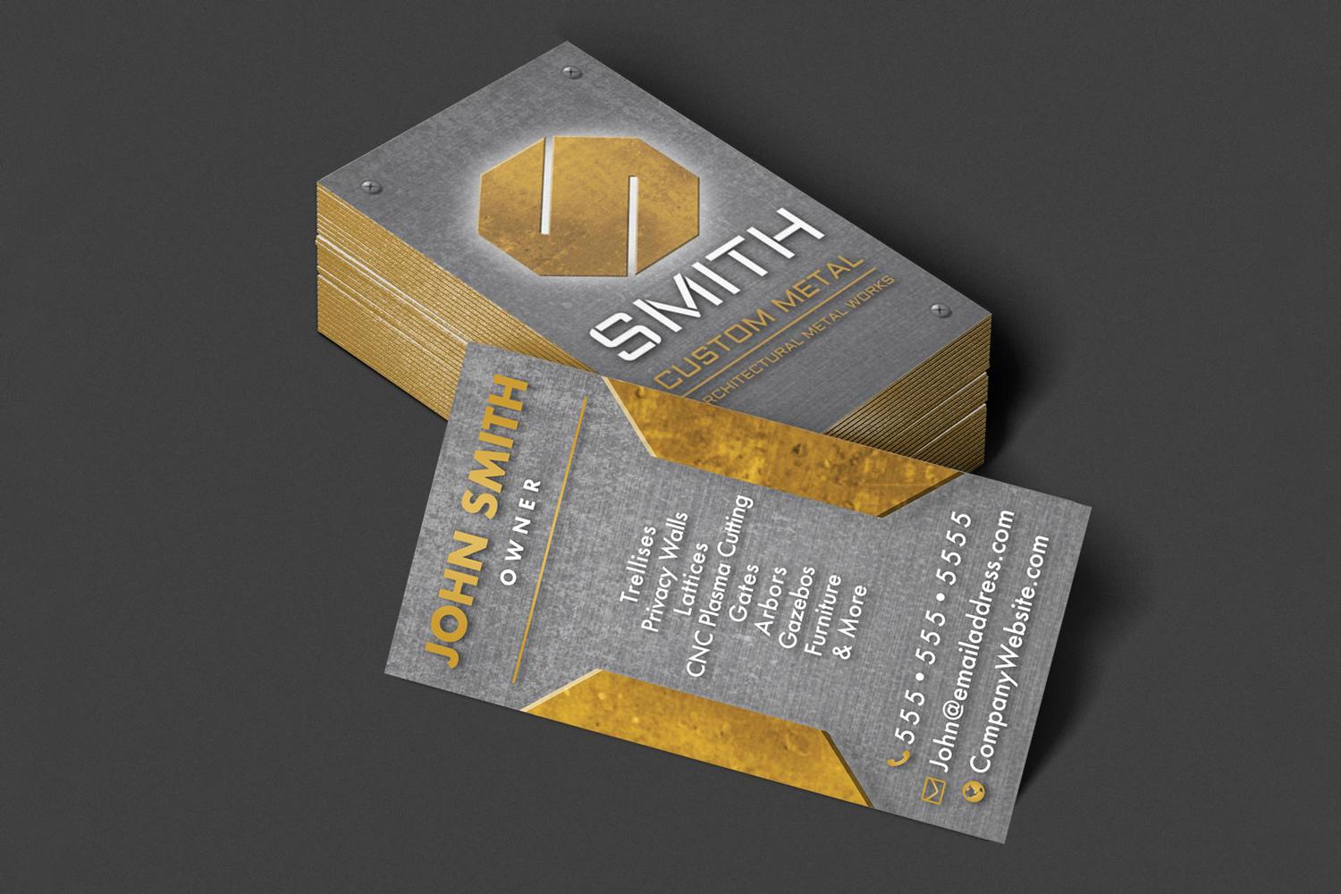 Smith Custom Metal Business Card